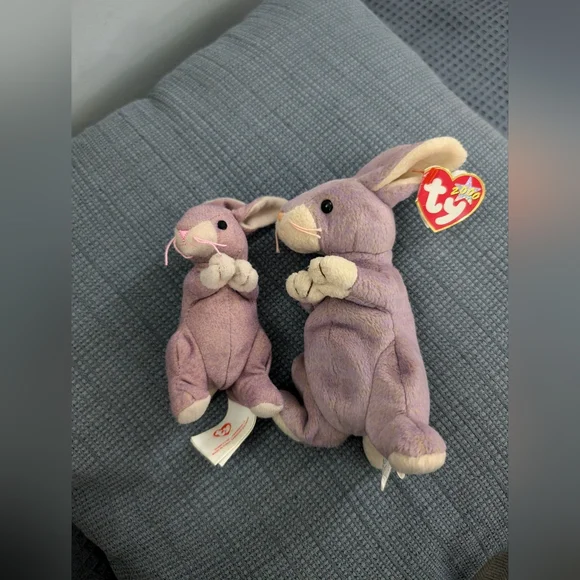 Springy the bunny, ty beanie baby plus McDonald's happy meal ty - Picture 6 of 6